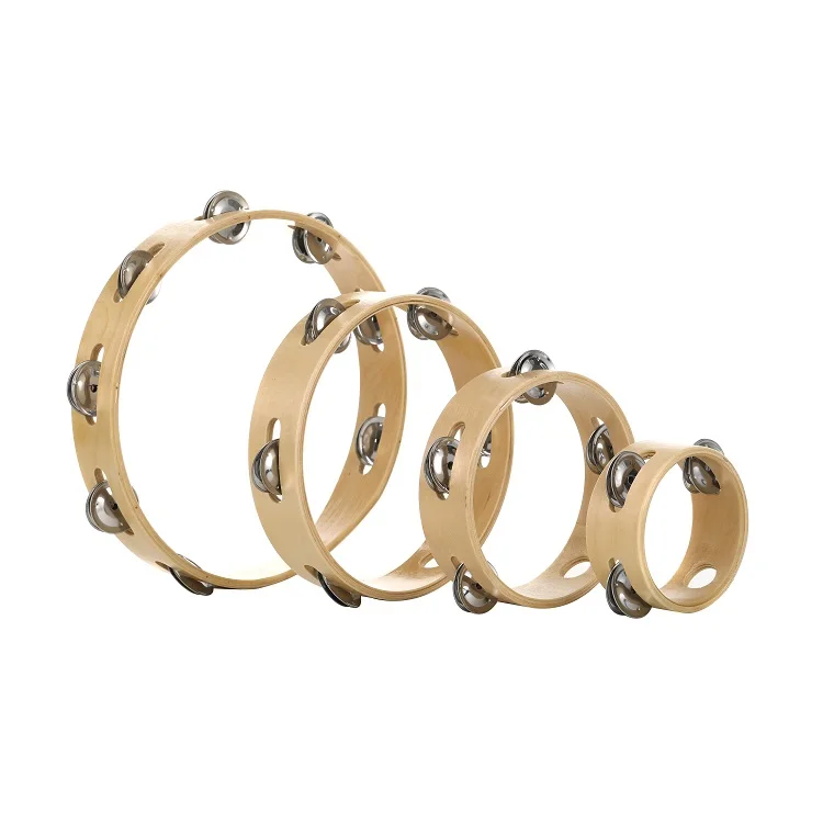 Percussion Wooden Toy Tambourine Instruments Headless Drum For Children