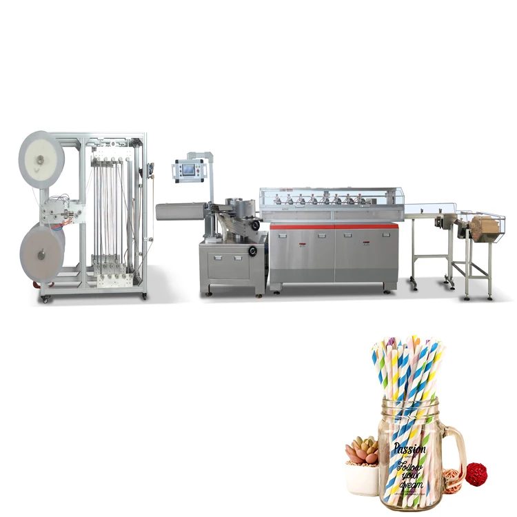 Attractive price new type packaging  single straws paper wrapping machine