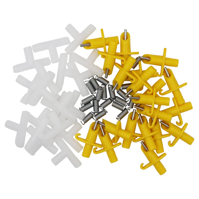 100pcs per bag Rabbit Drinking Automatic Nipple Water Rabbit Mouse Nipple Water Drinker Rodent Water Feeder Poultry Farm Animal