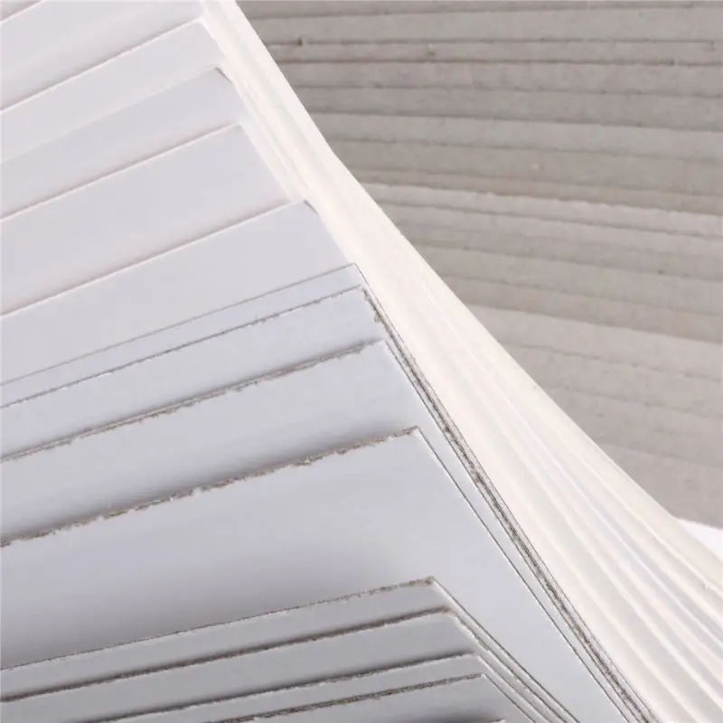 Custom 250gsm 300gsm 350gsm 400gsm Kraft Brown Grey White Back One Side Printed Coated Paper Duplex Board