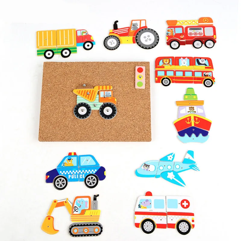 Hot selling Portable Funny Knock nails jigsaw puzzle Wooden Diy Construction Pretend kids play tool set toy