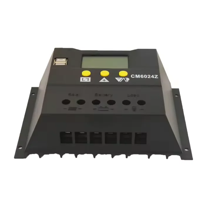 50A 60A Auto Solar Charge Controller 12V 24V 48V Solar Panel Controller Intelligent Regulator with Dual USB Port