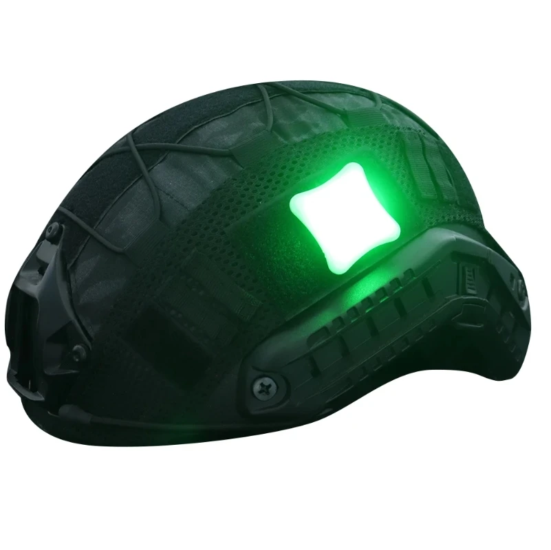 Tactical Helmet Signal Light MagicTape Classic Hunting Camping Green Survival Signal Indicator Lamp Outdoor Waterproof LED Light