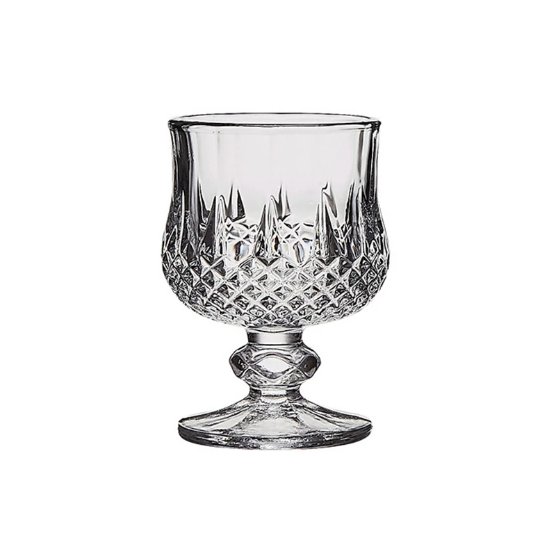 Wine Sherry Vodka Cordial Crystal Shot 1.75oz Embossed Mini Fancy Cute Shot Glasses