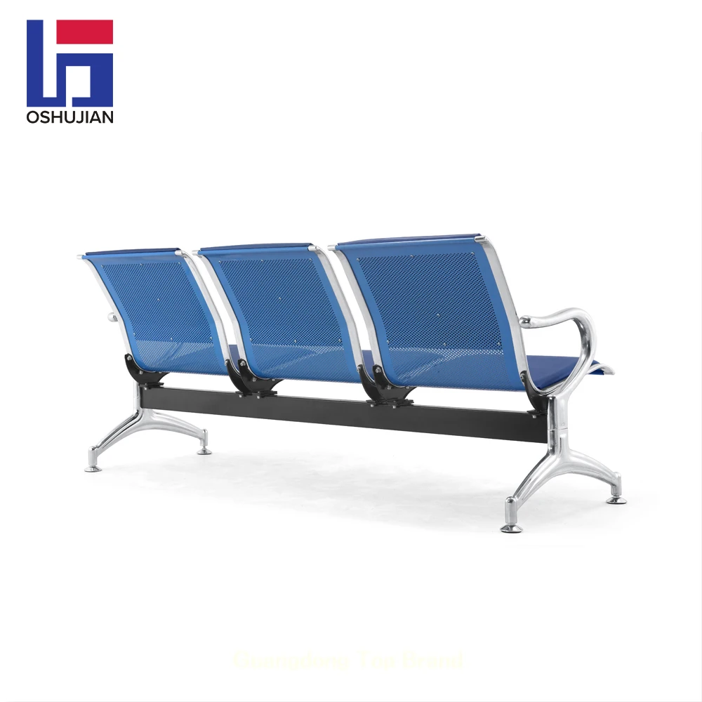 Hospital clinic airport tandem waiting lounge bank 3-seater sillas de espeara waiting room beam gang seating chair