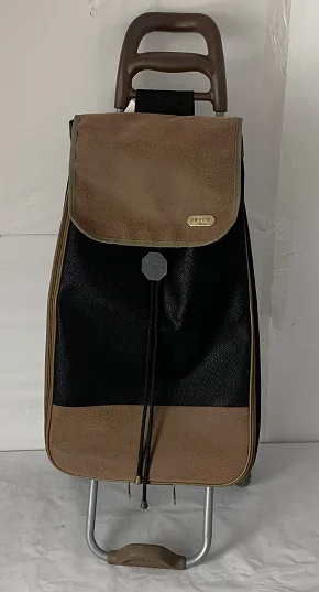 2 wheels high quality shopping trolley promotional foldable shopping cart