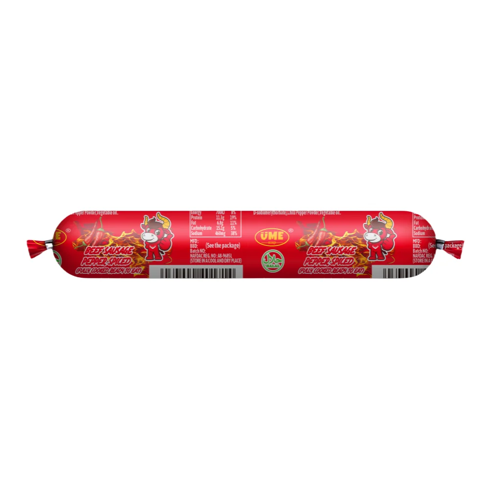 Food Grade Customize Printed  Multicolor  Film  PVDC Retort Sausage Film  For Pork Chicken Beef Fish Sausage