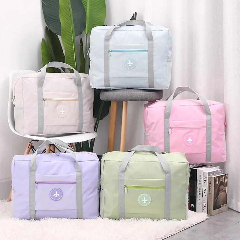 Waterproof Foldable Travel Luggage Luggage Storage Bag Airplane Bag Outdoor Unisex Nylon Zipper JINGXIANG CN;GUA JXB401