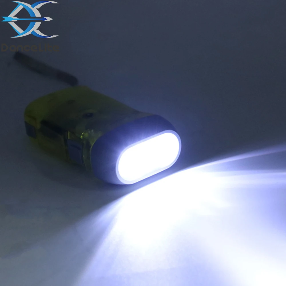 OEM 3LED Hand Crank Flashlight Handheld Pressing Power Wind Up Flashlights Torch Light For Dynamo Emergency