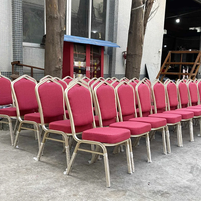 Оптовая продажа недорогие Роскошные роскошные штабелируемые в аренду золотые металлические железные стальные Свадебные банкетные стулья