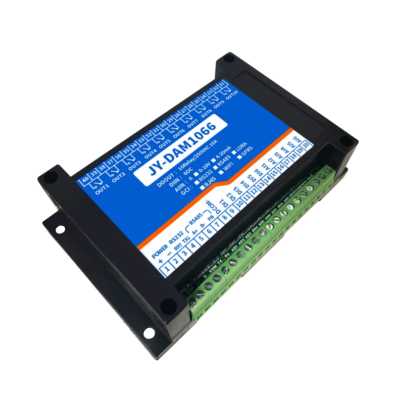 DAM1066 acquisition module 10 relays 6 analogs 6 digital inputs Modbus protocol usb