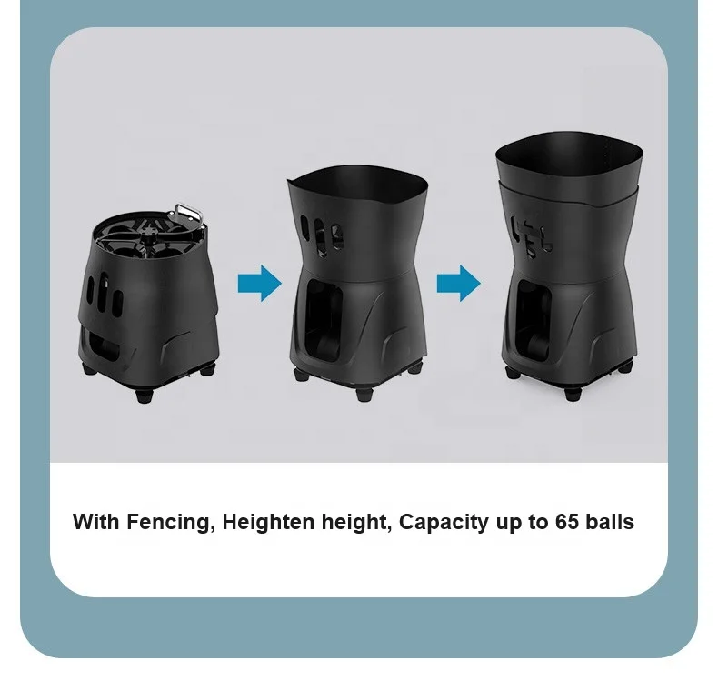 Portable Auto Mini Tennis Trainer Robot ABS APP  Remote Control for Training Factory-Supplied Practice Tennis Ball Machine