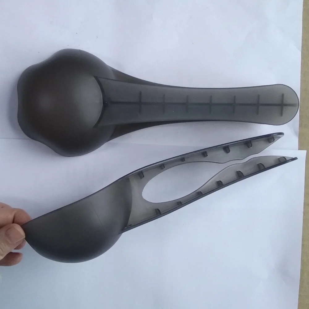 
plastic pet cat dog food scoop with bag clip 