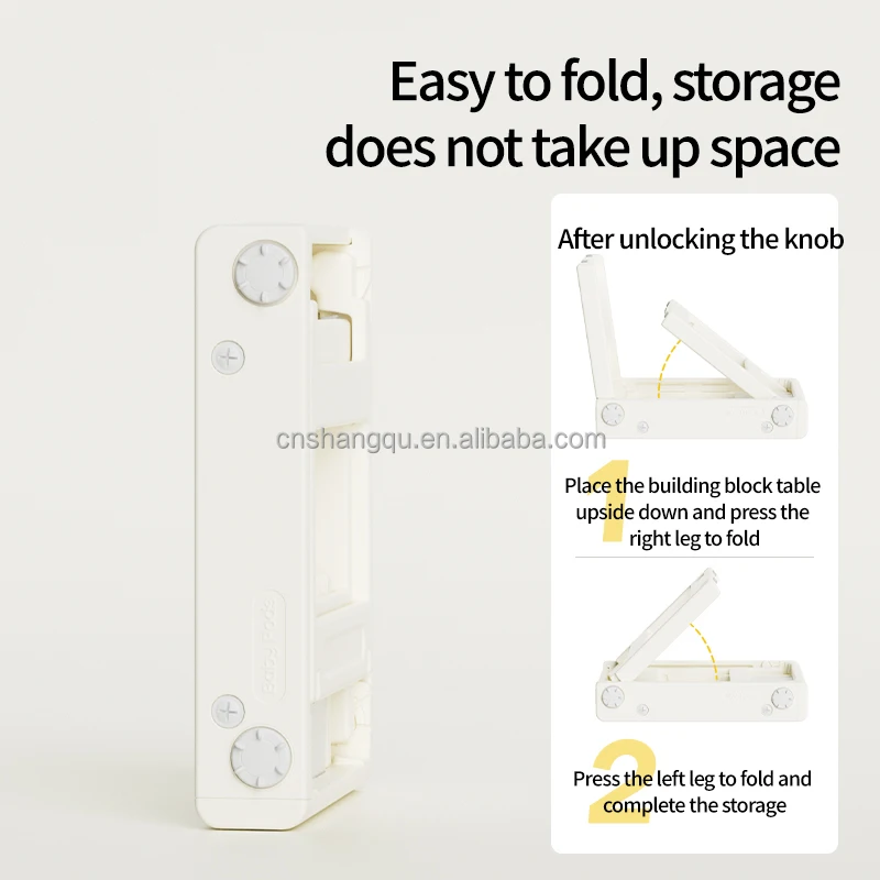 multi-functional educational activity kids plastic drawing folding building block table and chair set