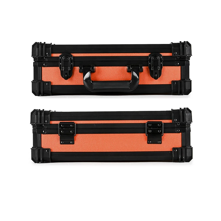 GLARY portable hard case barber tool case box shockproof aluminum tool carry case multi-purpose tool storage box with foam