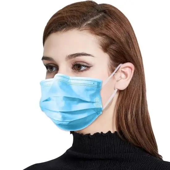 Factory 3Ply Disposable Protective SMS Non-Woven Face Mask Mouth Mask half disposable dust mask