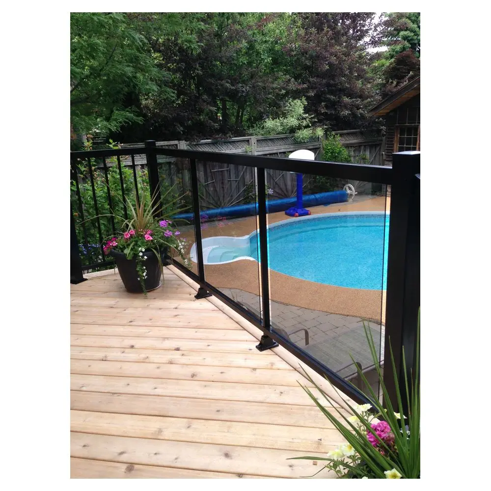 Prima tempered laminated glass stair railing spigot outdoor glass railings stainless steel design glass railings