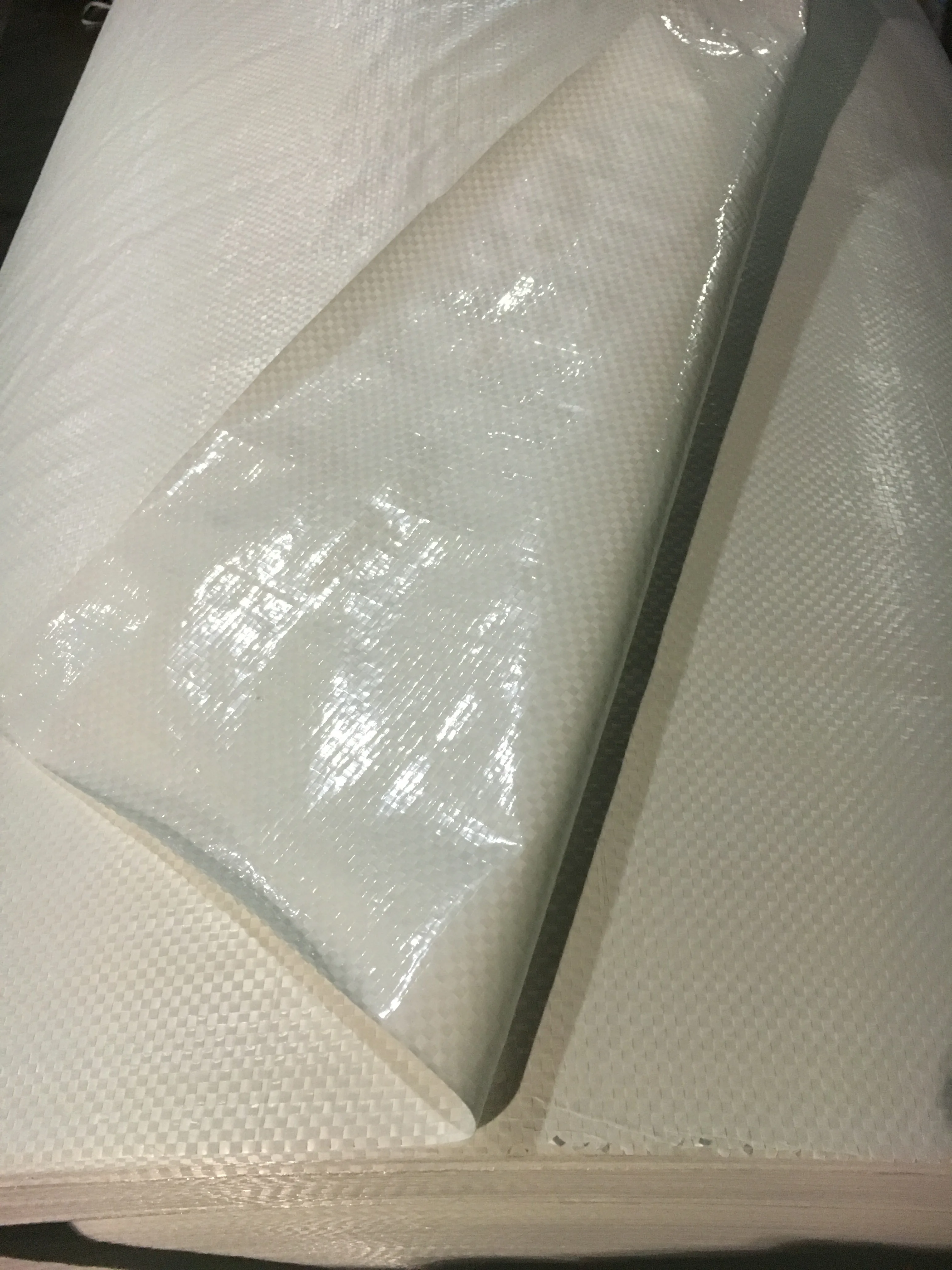 Manufacturer White Weave Fabric coated PE for laminate or package