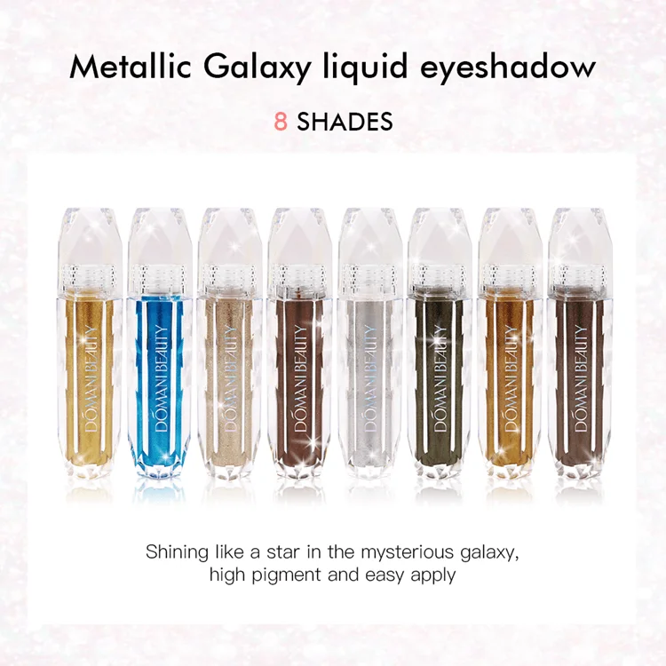  Водостойкая блестящая Кисть для макияжа Domani Beauty оптом под заказ частная этикетка одиночные жидкие тени