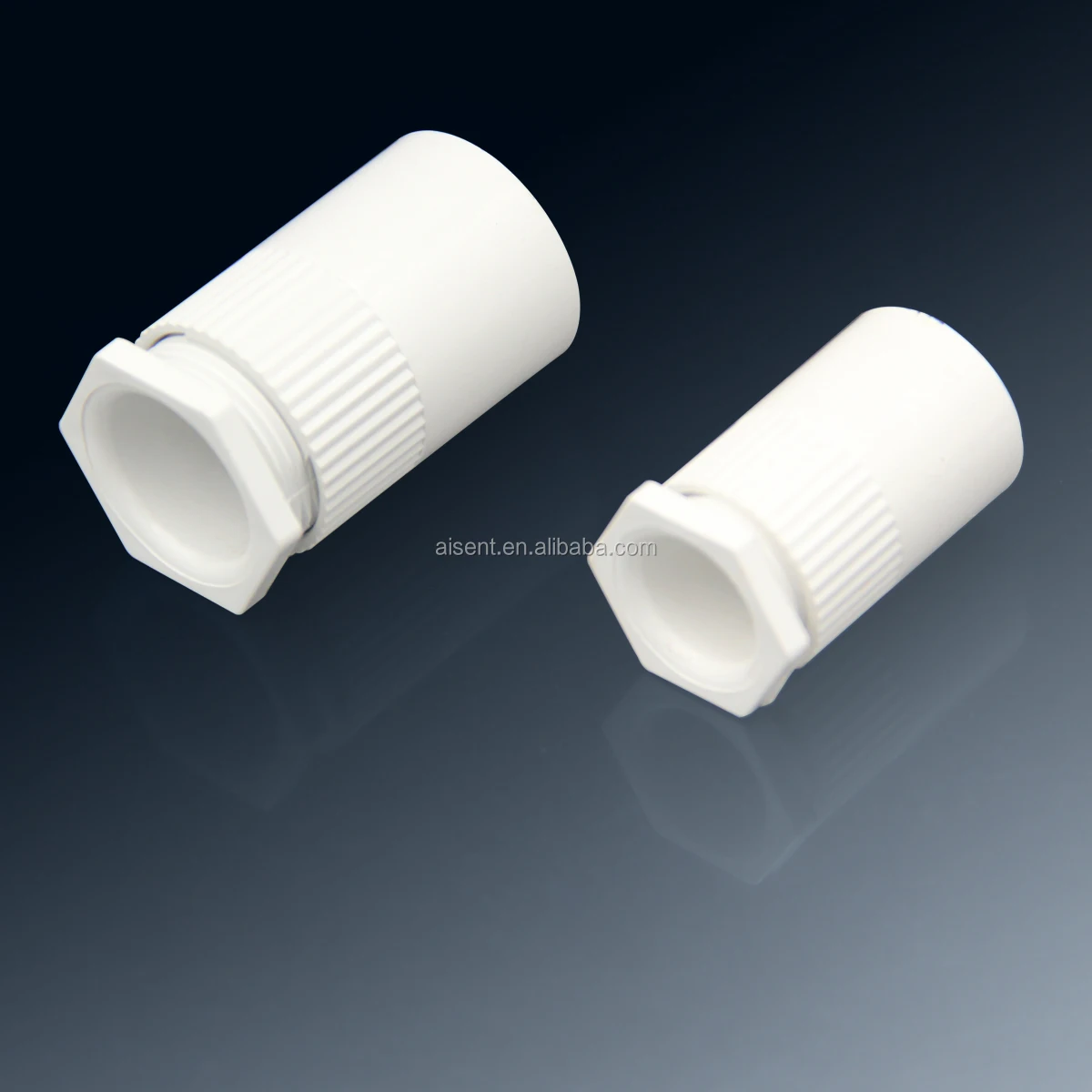 White Electrical Conduit Fittings 20mm 25mm 32mm PVC Male Bush
