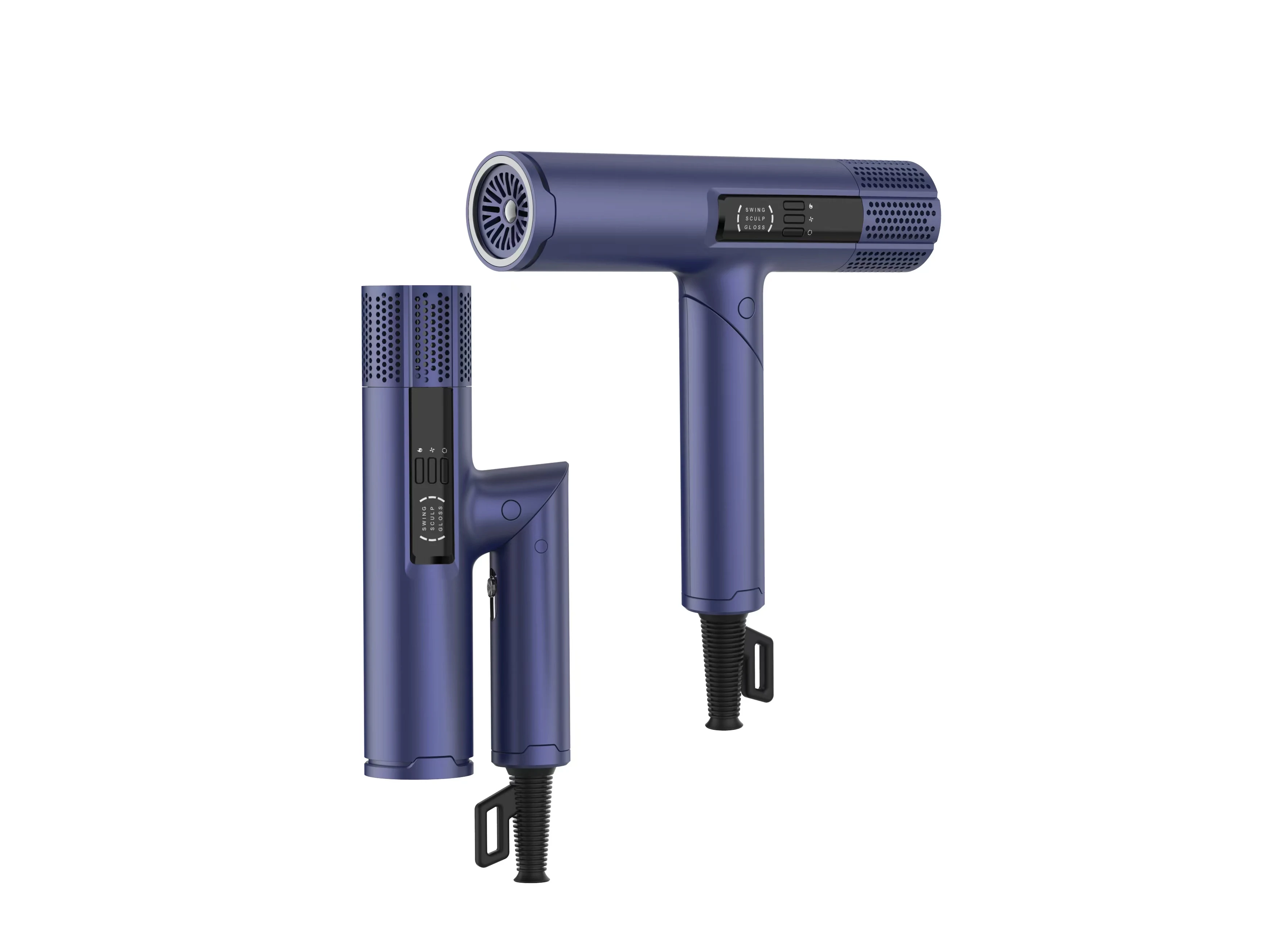 One Step Home Hair Dryer Solon 1600W High Speed Negative Ion Bldc Brushless Hot And Cold Wind leafless Airbrush Hair Dryer