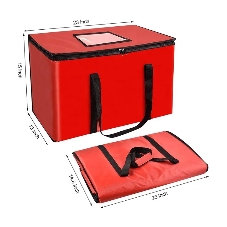 
High quality oxford food delivery heavy duty insulated thermal disposable food bags 