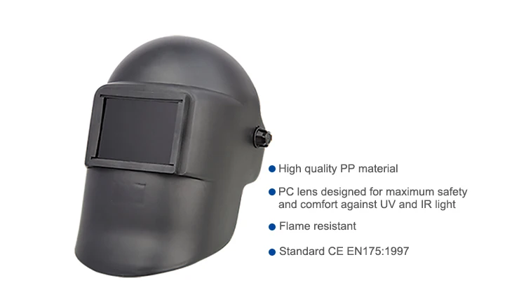 Pp Materials Type Head Wearing Full Face Protective Welding Helmet