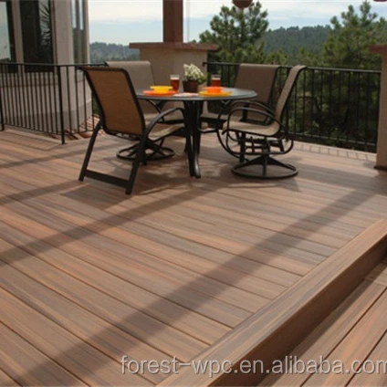 High Quality Villa Design Outdoor Wpc Decking solid wood flooring solid wpc floor