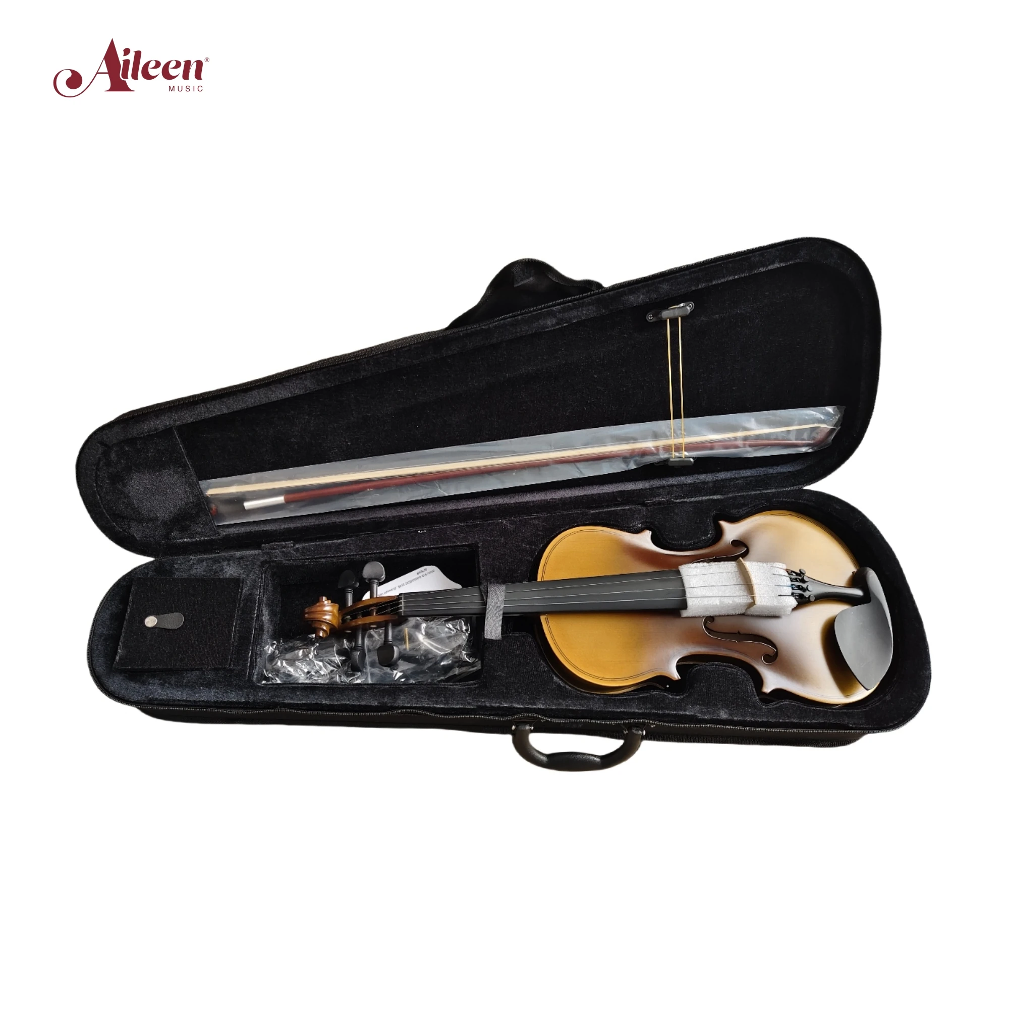 VG001HPM Metal Tailpiece Student 4/4 Profesional Violin Instrument with Flamed Veneer