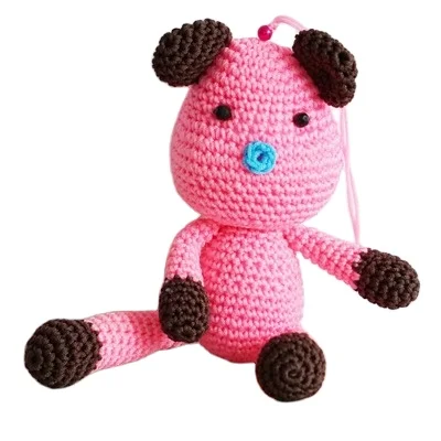 Wholesale 100% Hand Made Toys Knit Doll Bear Baby Toys