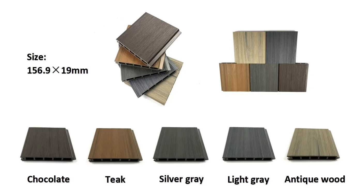 Factory Direct selling  wpc wood grain garden fence wall panels outdoor, wpc composite fencing boards, wpc fence post door