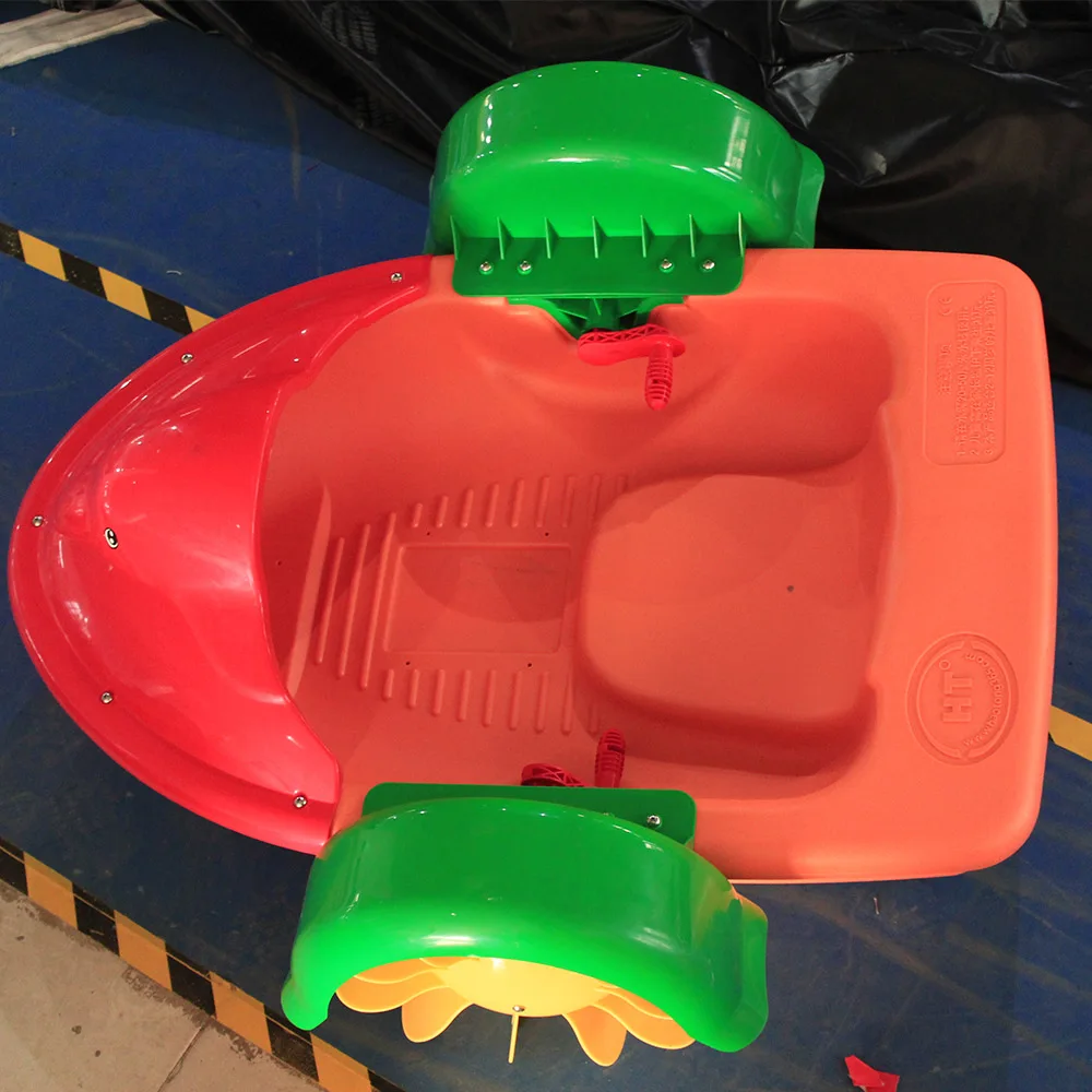 
One Person Hand Crank Boat Kids Plastic Floating Hand Cranking Paddle Boat For Sale 