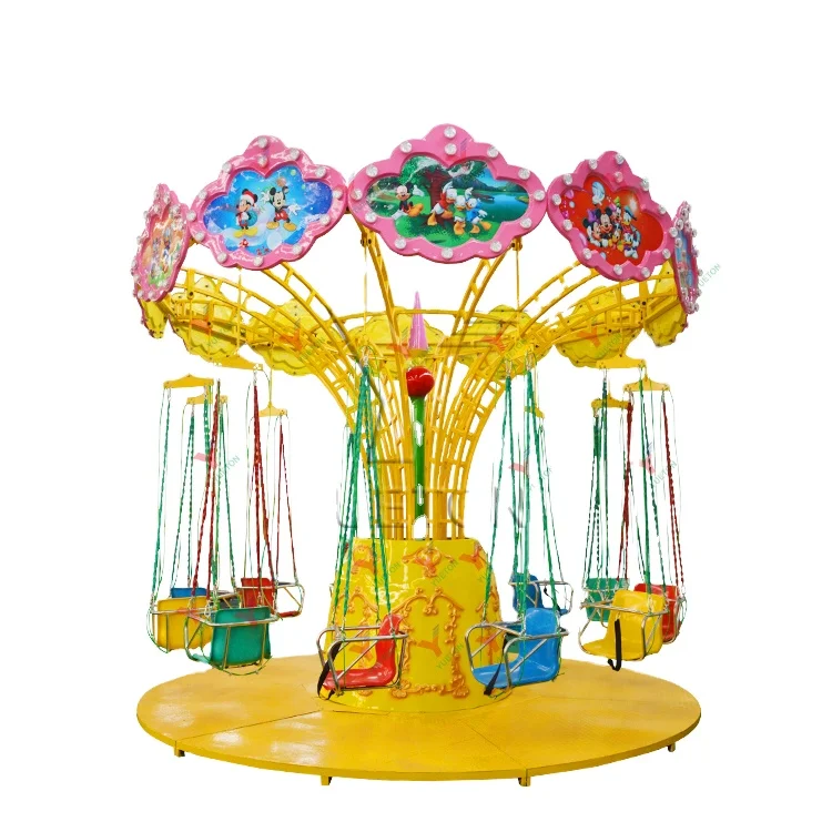 Low Price Factory Direct Amusement Flying Chair rides Shaking Head Rotating Flying Chair