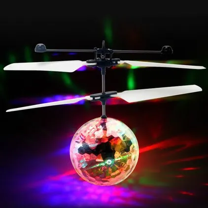 RC flying ball helicopter Flashing Light Aircraft Helicopter Infrared Induction Rc flying Toy