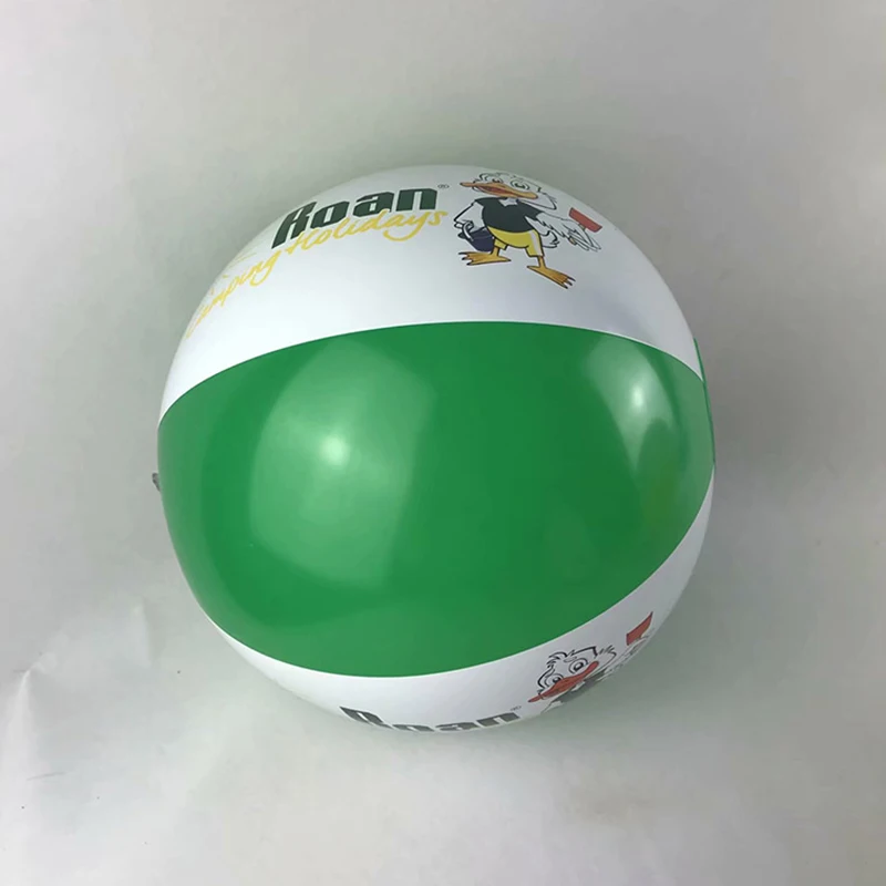 Custom plastic PVC inflatable beach ball with logo printed