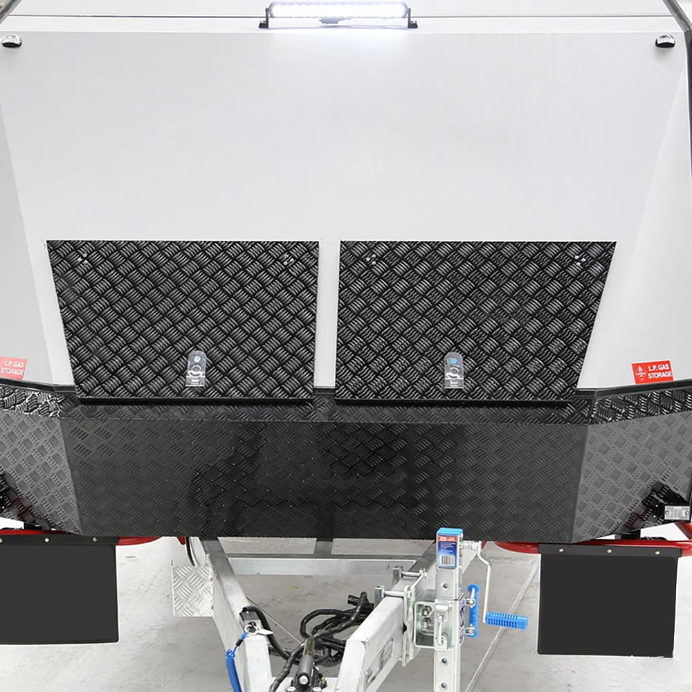 Australian Standard Mini Caravan Offroad Camper Long Service Life Aluminum Car Trailer with Mosquito Screens for Outdoor Camping