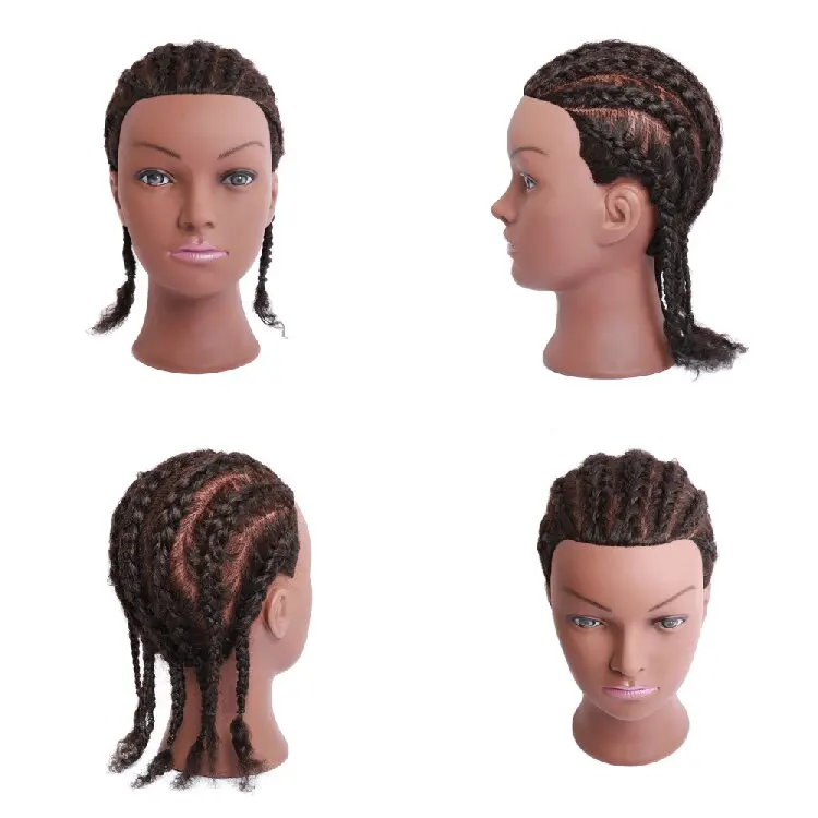 Training Head For Hair Beauty School 100% Human Hair Training Mannequin Head For Braiding Practice