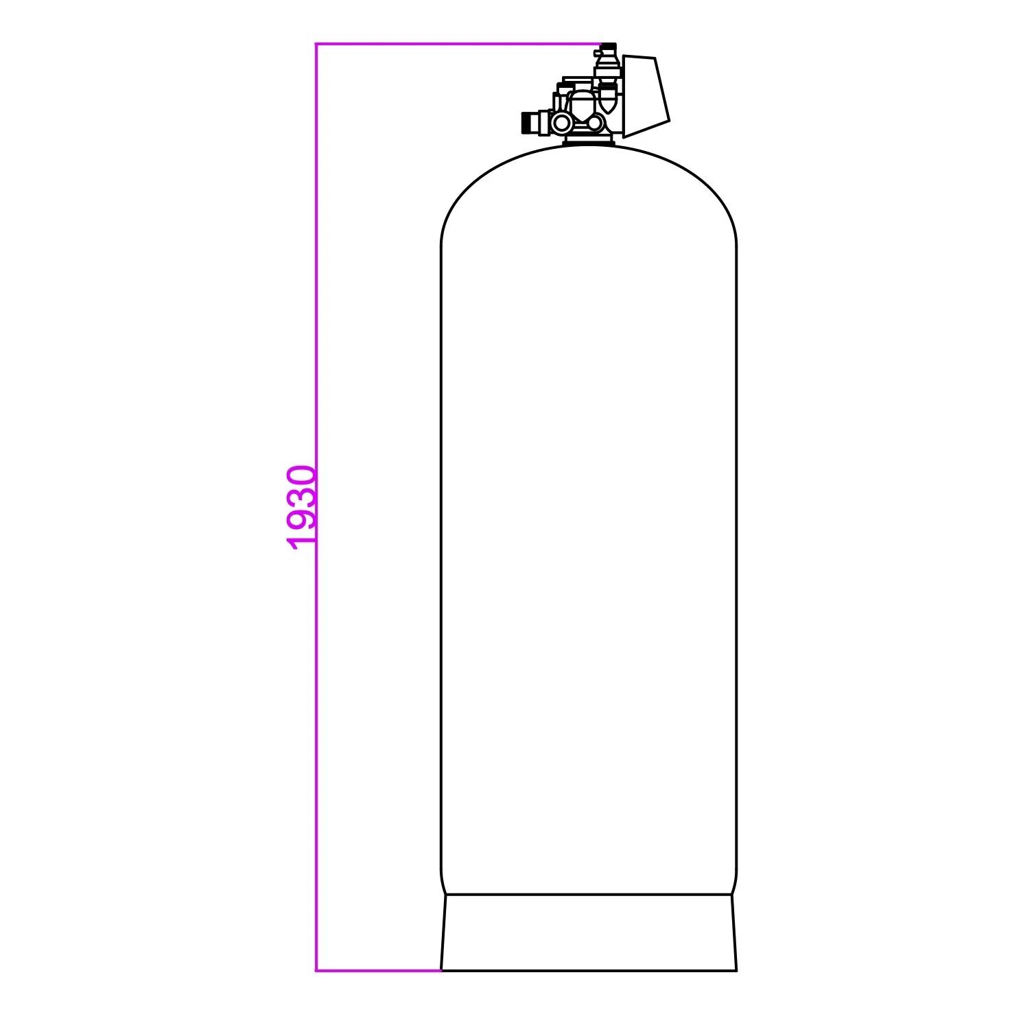 Filter Mass Filter for the Treatment of Ammonia and Ammoniacal Nitrogen with Backwash System with Automatic Control Mod. ZA 40