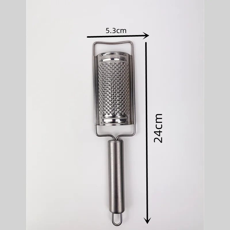 Stainless steel grater for cheese with wood  multi-purpose cheese grater  for chocolate butter  nut &ginger