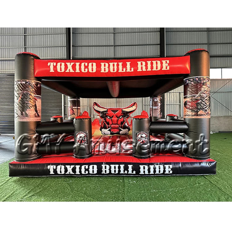 New design mechanical bull rodeo bull cheap price with inflatable mat mechanical bull riding for sale