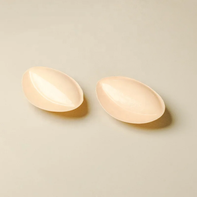 Custom Abalone Demi Silicone Sponge Bra Insert Removable Washable Adhesive Lift Adhesive Bra Strapless