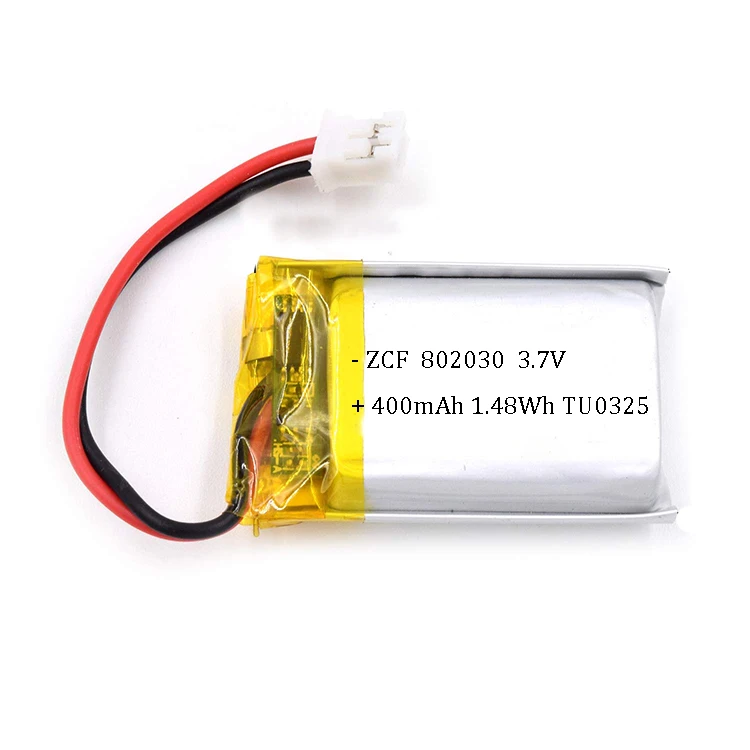 KC Certified  802030 3.7V/3.8V/3.85V 400mAh Battery High Voltage Lithium Polymer Batteries for Electronic Toys