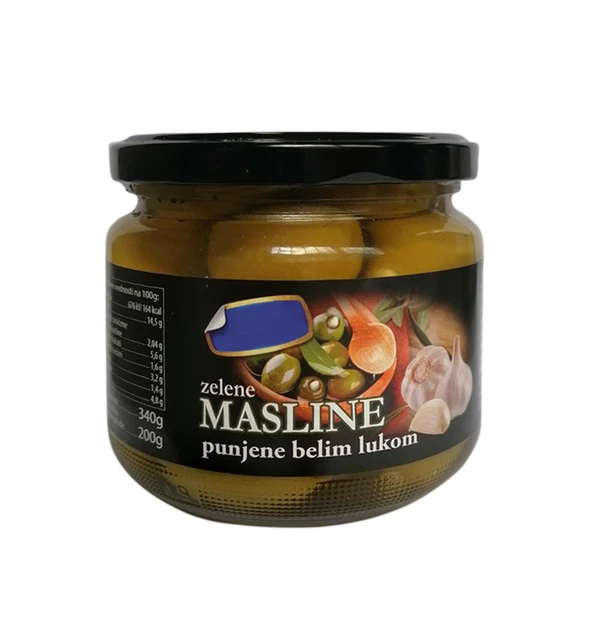 Прямая продажа с завода, высококачественные зеленые оливки премиум-класса, заполненные чесноком, Лучшая цена, свежие зеленые оливки для продажи