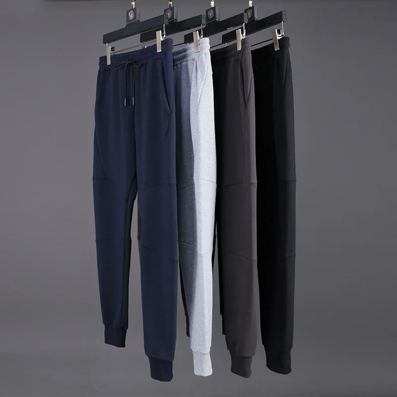 Lulu fashion men jogger pants pockets autumn loose men slim fit tapered cotton joggers men gym drawstring sweats jogger pants