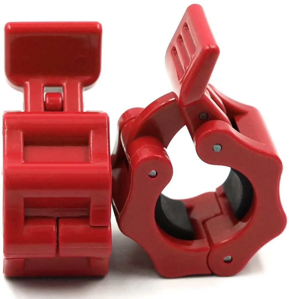 Зажимы для штанги, оборудование для фитнеса, тренажерного зала, быстросъемные Нескользящие Стандартные пластины для штанги, зажимы для воротника