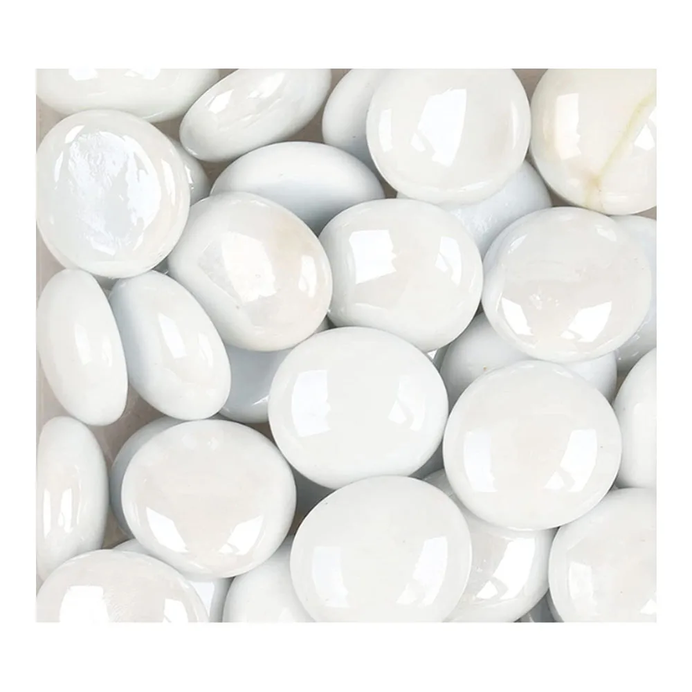 Mosaic Tiles Flat Glass Marbles DIY Glass Nuggets Pebbles Shape Glass Stone diy material