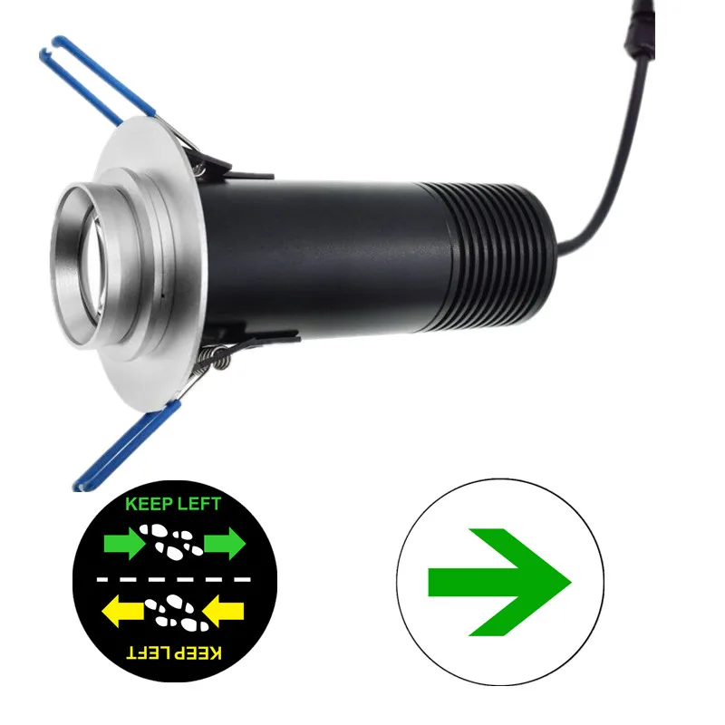 12w gobo changeable led logo light spot projector le 20w indoor ceiling gobo projector corridor arrow sign