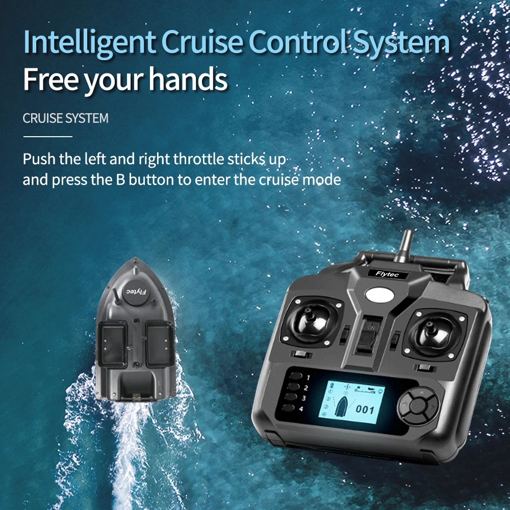  Радиоуправляемая лодка Flytec V010 GPS корабль интеллектуальное позиционирование 500 м автоматический возврат для ловли карпа
