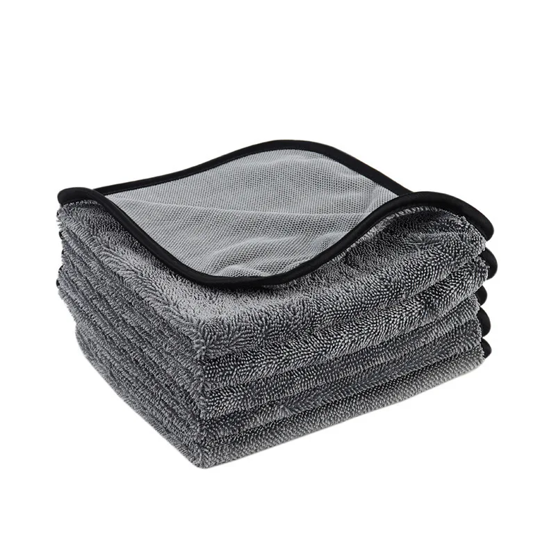 Wholesale Ultra Thick 600gsm 1000gsm 1200gsm 1400gsm Car Cleaning Towel Microfiber Absorbent Cloth