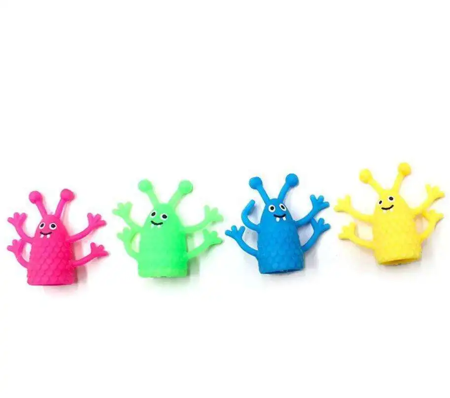 TPR Finger Puppet Little Mini Monster Puppet Finger Doll for Party Favors Fun Toys Puppet Show